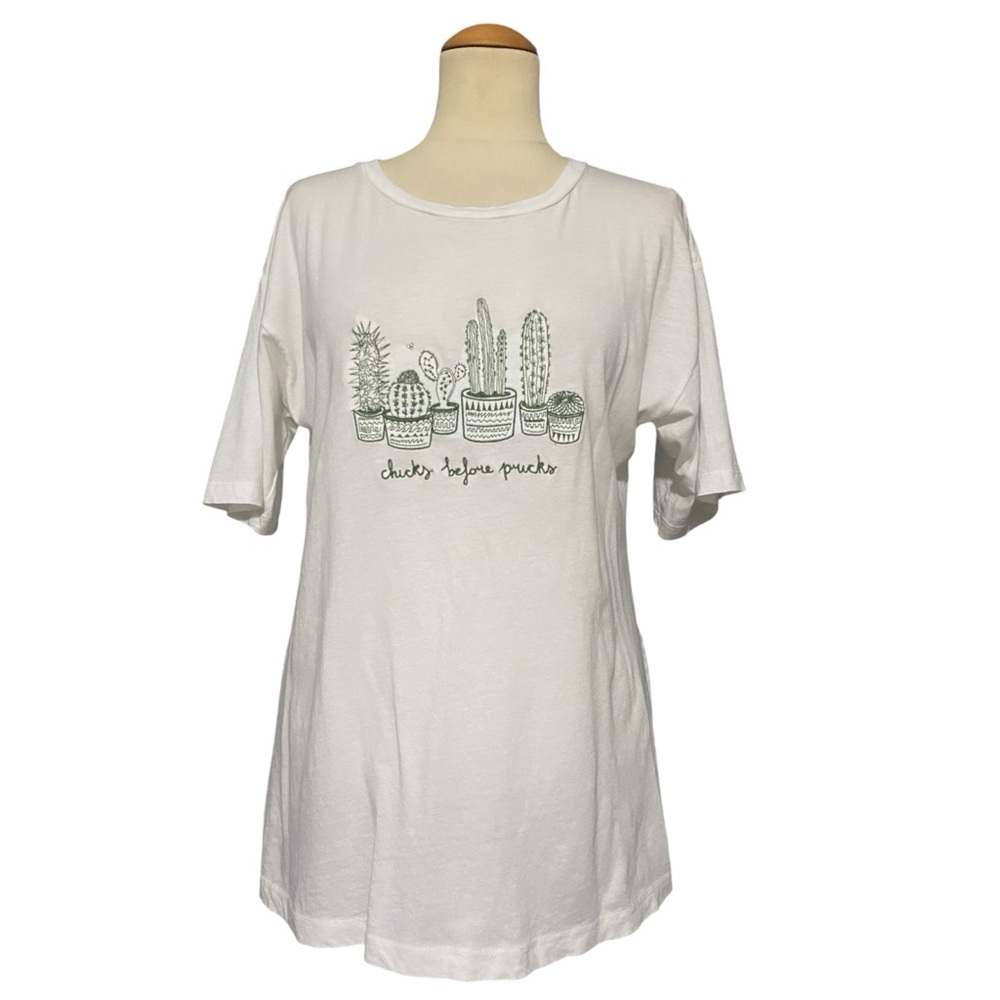 Urban Outfitters Future State Chicks Before Pricks Plant Shirt Small